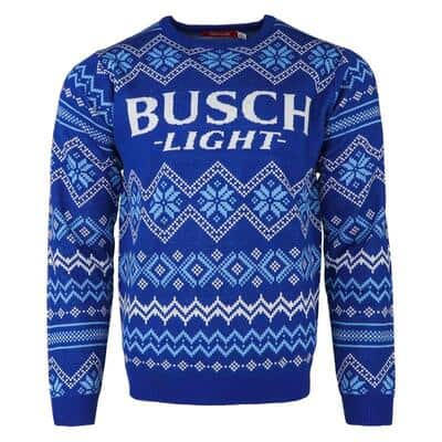 Busch Light Ugly Christmas Sweater Unusual Gift For Beer Drinkers Busch Light Ugly Christmas Sweater Unusual Gift For Beer Drinkers
