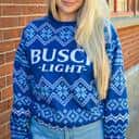 Busch Light Ugly Christmas Sweater Unusual Gift For Beer Drinkers Busch Light Ugly Christmas Sweater Unusual Gift For Beer Drinkers