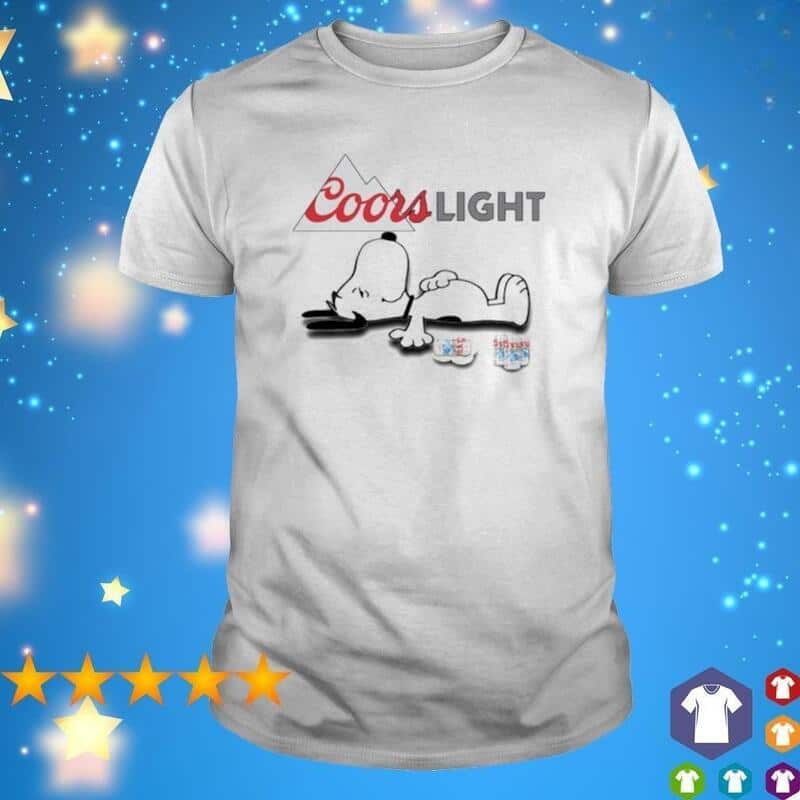 Funny Snoopy Coors Light T-Shirt Funny Snoopy Coors Light T-Shirt
