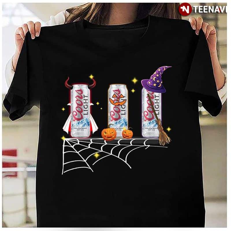 Halloween With Coors Light T-Shirt Halloween With Coors Light T-Shirt