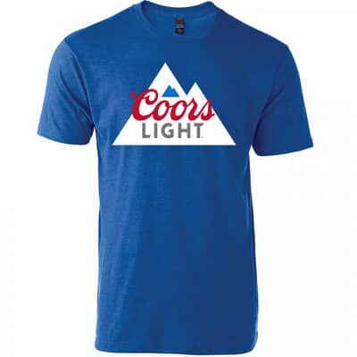 Coors Light Cold Mountains Logo T-Shirt Coors Light Cold Mountains Logo T-Shirt