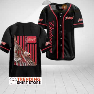 Budweiser Baseball Jersey Eagle United States Flag Independence Day Budweiser Baseball Jersey Eagle United States Flag Independence Day