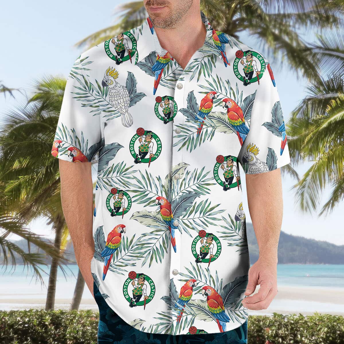 Boston Celtics Hawaiian Shirt Gift For Basketball Lovers Boston Celtics Hawaiian Shirt Gift For Basketball Lovers