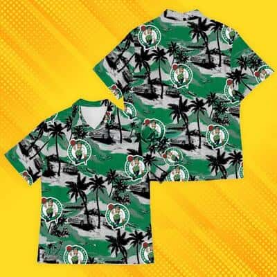 Boston Celtics Hawaiian Shirt Tropical Patterns Boston Celtics Hawaiian Shirt Tropical Patterns