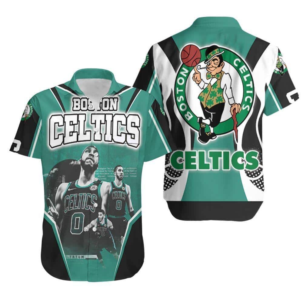 Boston Celtics Hawaiian Shirt Jayson Tatum Fans Gift Boston Celtics Hawaiian Shirt Jayson Tatum Fans Gift