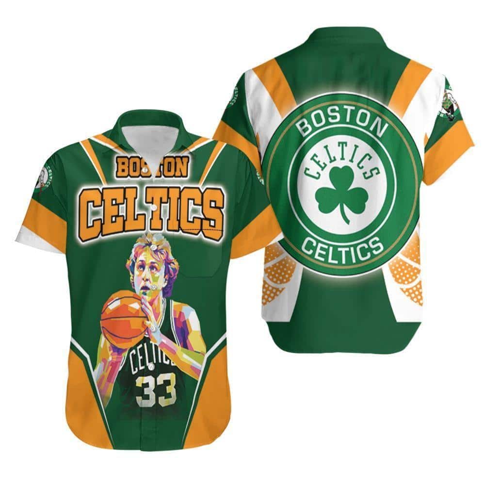 Larry Bird 33 Boston Celtics Hawaiian Shirt Beach Lovers Gift Larry Bird 33 Boston Celtics Hawaiian Shirt Beach Lovers Gift