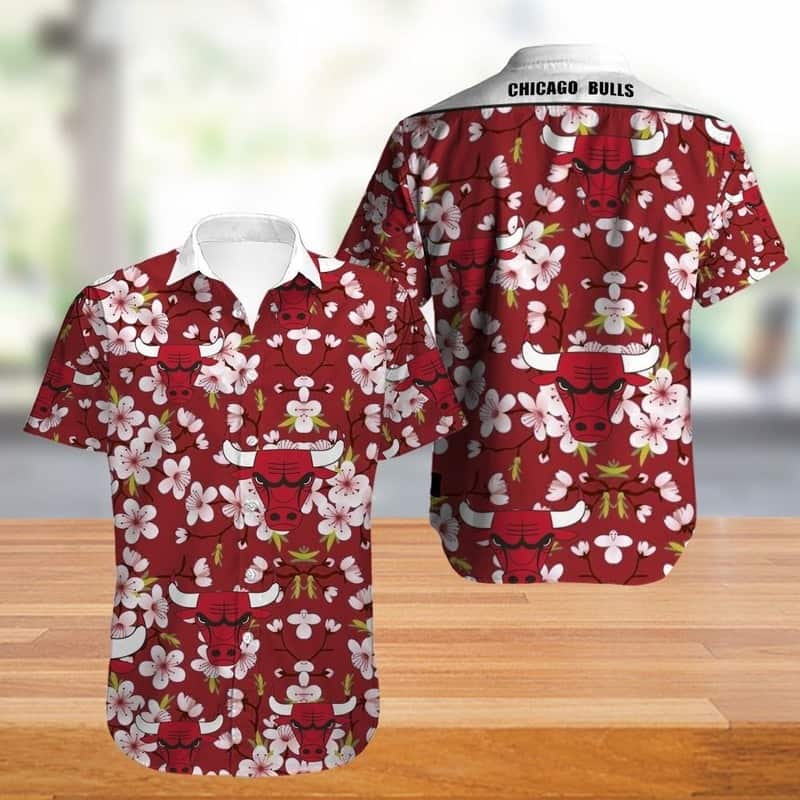 Chicago Bulls Hawaiian Shirt Tropical Flora Baseball Fans Gift Chicago Bulls Hawaiian Shirt Tropical Flora Baseball Fans Gift