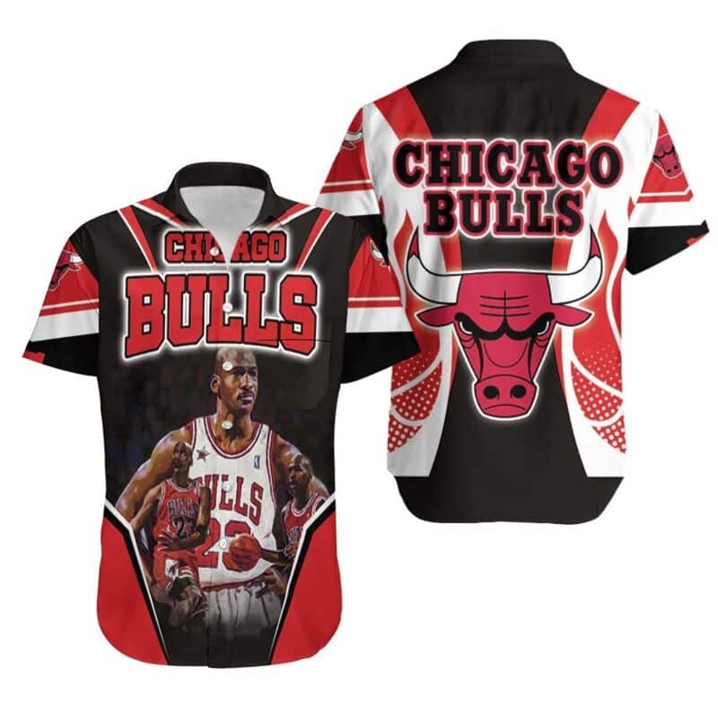 Michael Jordan 23 Chicago Bulls Hawaiian Shirt Michael Jordan 23 Chicago Bulls Hawaiian Shirt