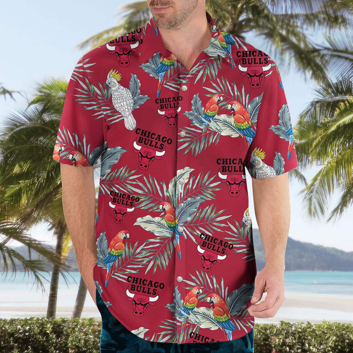 NBA Chicago Bulls Hawaiian Shirt Birthday Gift For Beach Lovers NBA Chicago Bulls Hawaiian Shirt Birthday Gift For Beach Lovers