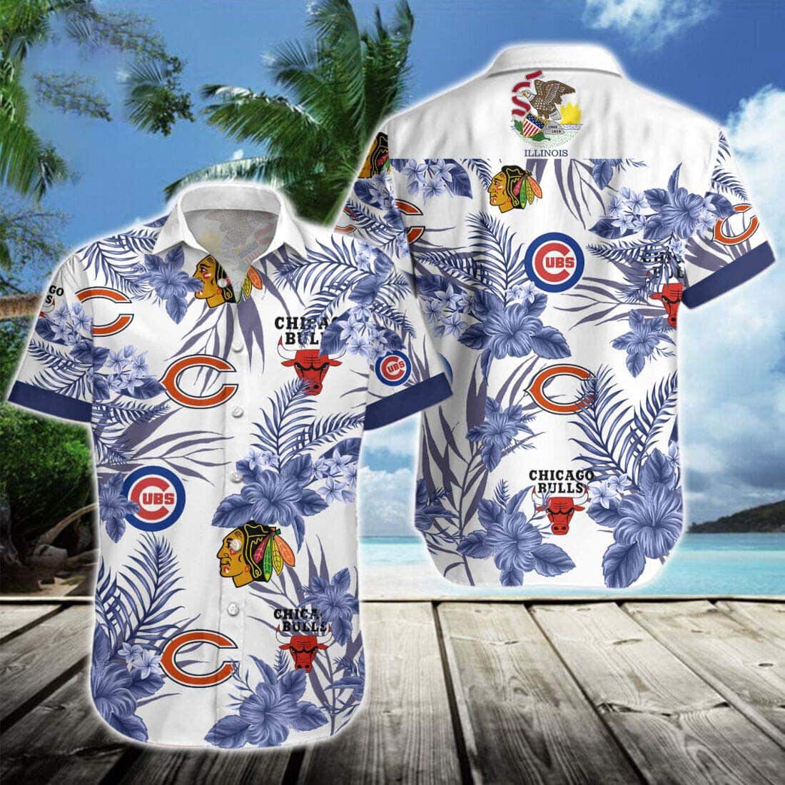 Retro Chicago Bulls Hawaiian Shirt Gift For Beach Lovers Retro Chicago Bulls Hawaiian Shirt Gift For Beach Lovers