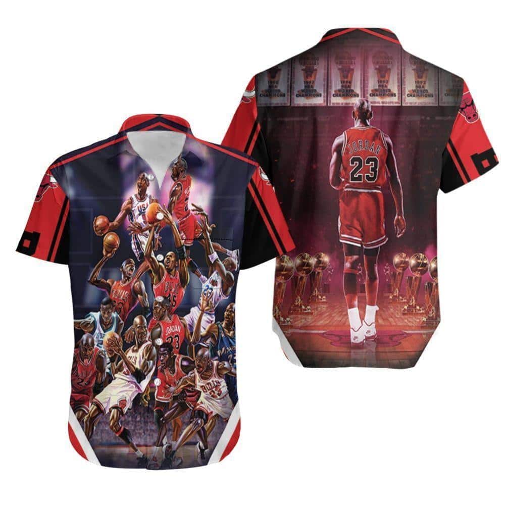 Chicago Bulls Hawaiian Shirt Michael Jordan 23 Best Basketball Gift Chicago Bulls Hawaiian Shirt Michael Jordan 23 Best Basketball Gift