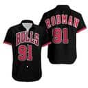 Dennis Rodman 91 Chicago Bulls Hawaiian Shirt Dennis Rodman 91 Chicago Bulls Hawaiian Shirt