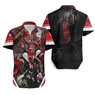 Michael Jordan 23 Chicago Bulls Hawaiian Shirt Best Gift For Basketball Lovers