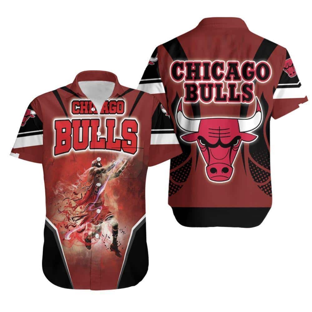 Michael Jordan Chicago Bulls Hawaiian Shirt For Basketball Lovers