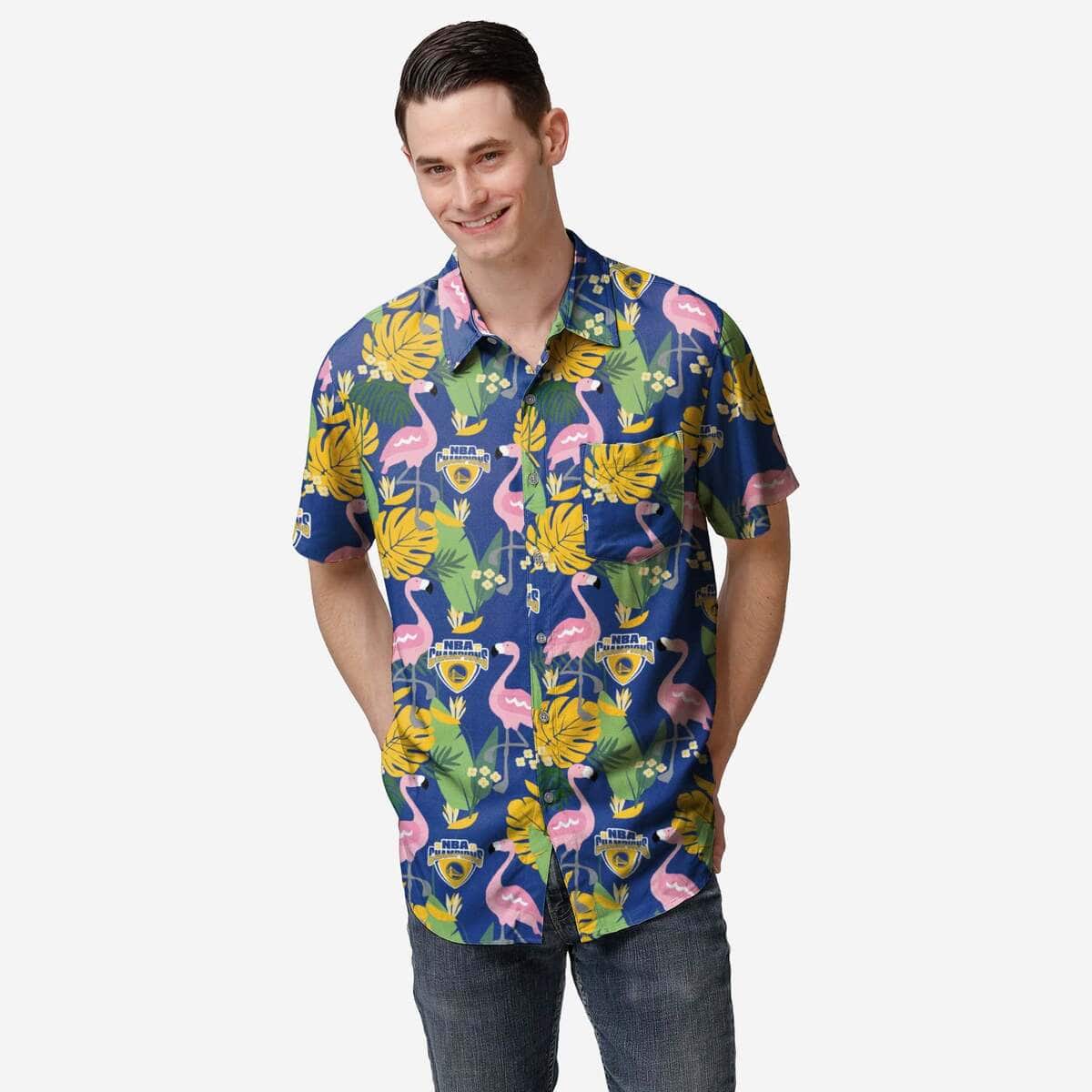 Golden State Warriors Hawaiian Shirt NBA Champions Gift For Beach Lovers Golden State Warriors Hawaiian Shirt NBA Champions Gift For Beach Lovers