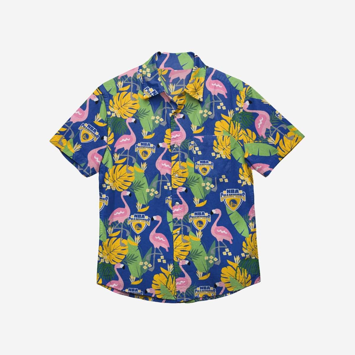 Golden State Warriors Hawaiian Shirt NBA Champions Gift For Beach Lovers Golden State Warriors Hawaiian Shirt NBA Champions Gift For Beach Lovers