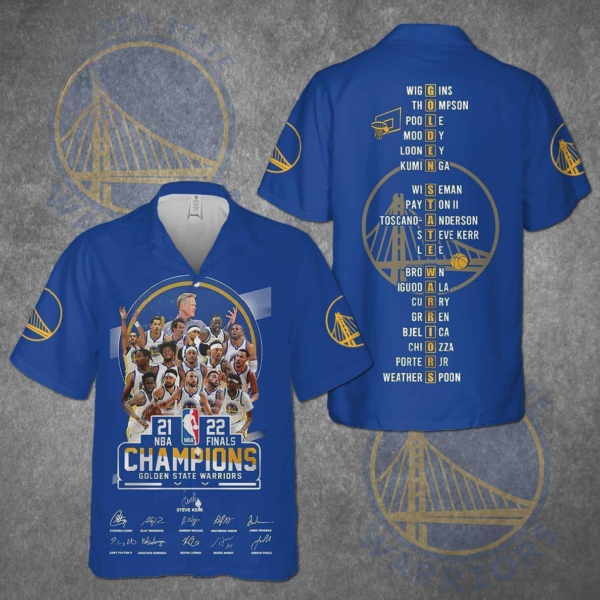 Golden State Warriors Champions Hawaiian Shirt Golden State Warriors Champions Hawaiian Shirt