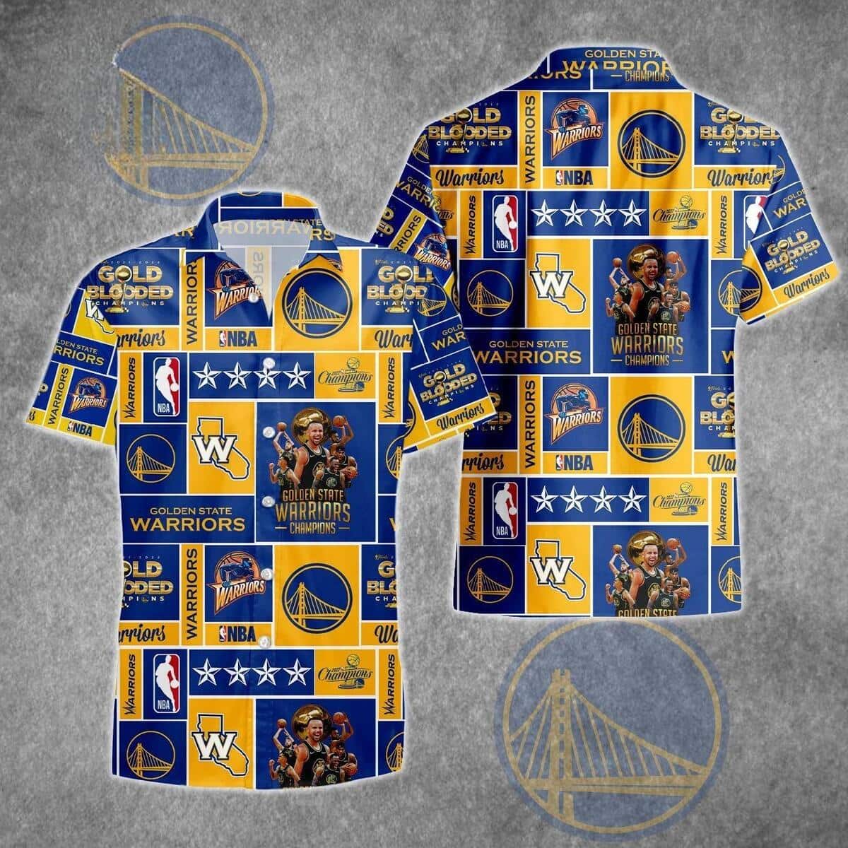 Cool Golden State Warriors Hawaiian Shirt Gift For Basketball Lovers Cool Golden State Warriors Hawaiian Shirt Gift For Basketball Lovers