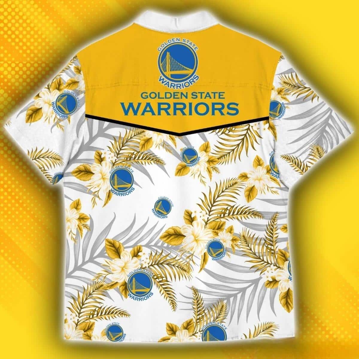 Golden State Warriors Hawaiian Shirt Tropical Patterns Gift For Basketball Lovers Golden State Warriors Hawaiian Shirt Tropical Patterns Gift For Basketball Lovers