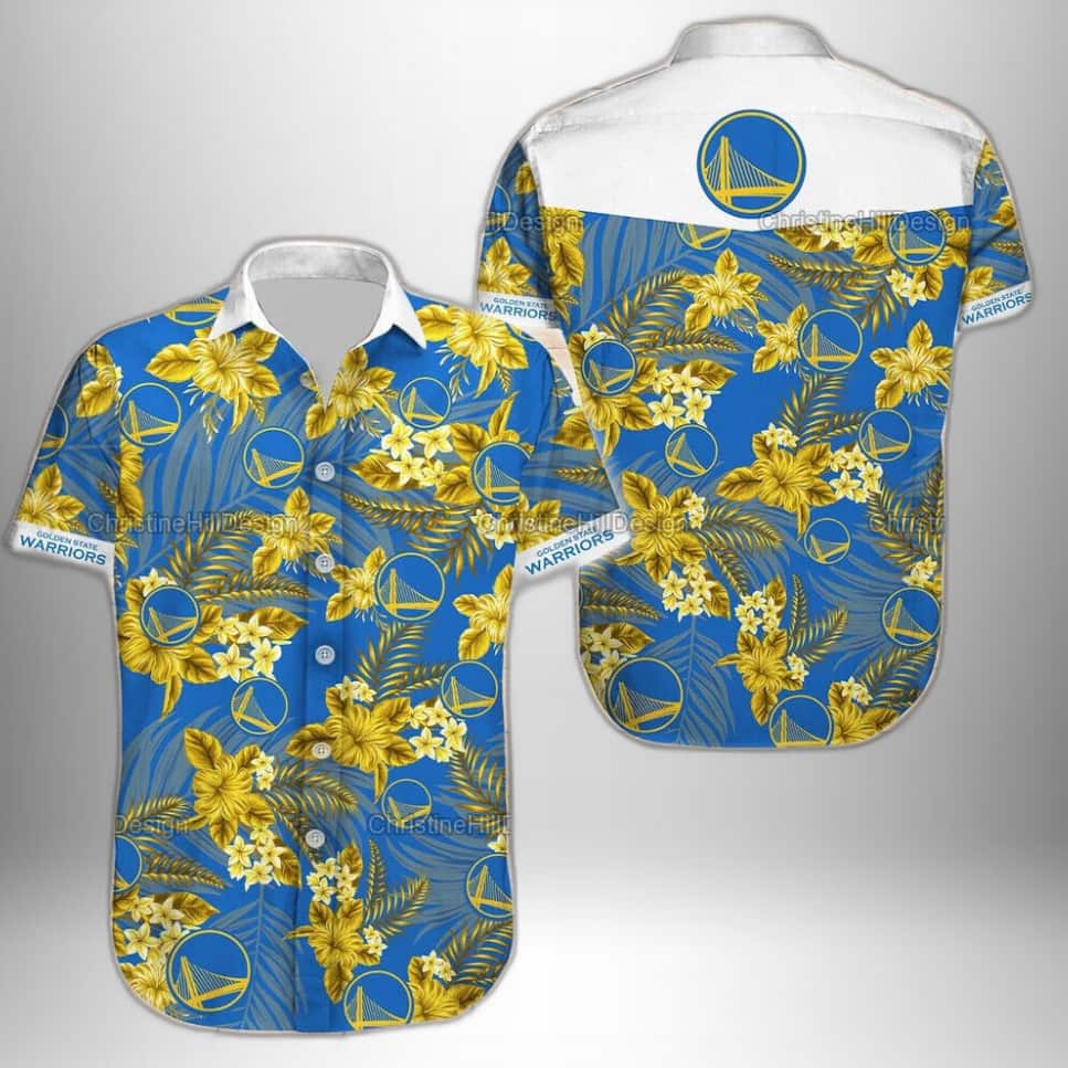Golden State Warriors Hawaiian Shirt Tropical Flora Best Basketball Gift Golden State Warriors Hawaiian Shirt Tropical Flora Best Basketball Gift