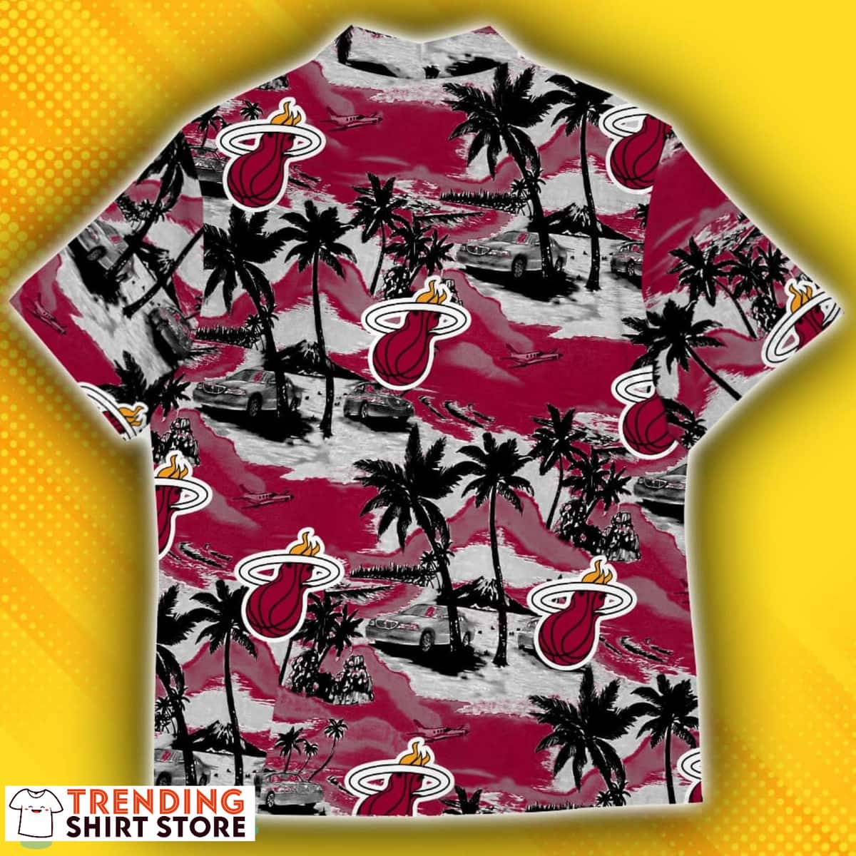 Miami Heat Hawaiian Shirt Tropical Patterns Gift For Beach Lovers Miami Heat Hawaiian Shirt Tropical Patterns Gift For Beach Lovers