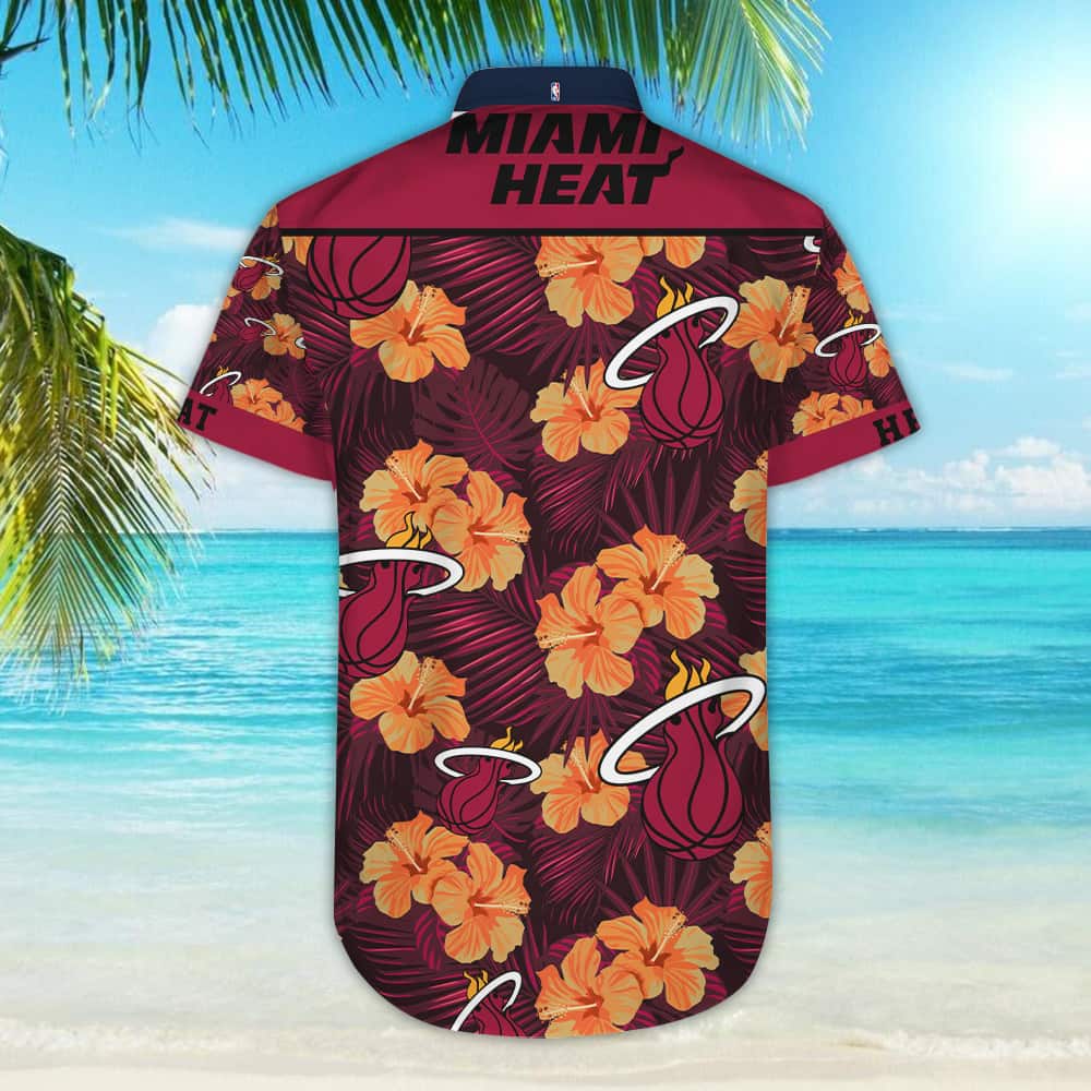 Miami Heat Hawaiian Shirt Gift For Beach Lovers Miami Heat Hawaiian Shirt Gift For Beach Lovers