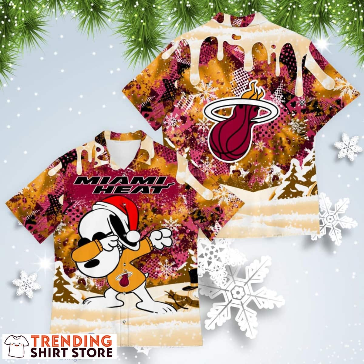 Funny Snoopy Miami Heat Hawaiian Shirt For Basketball Lovers