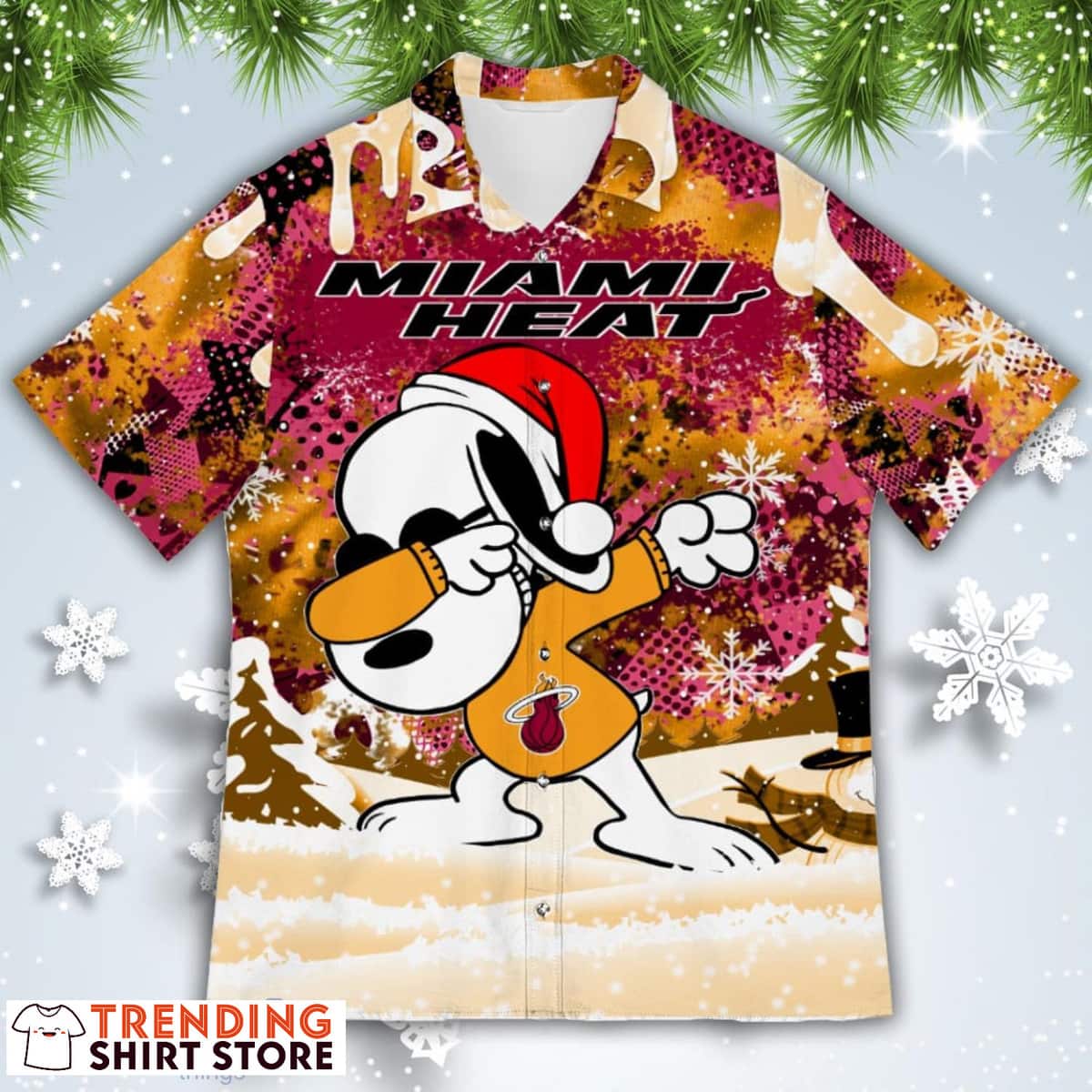 Funny Snoopy Miami Heat Hawaiian Shirt For Basketball Lovers Funny Snoopy Miami Heat Hawaiian Shirt For Basketball Lovers