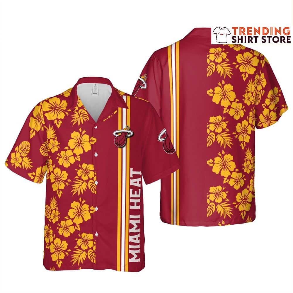 NBA Miami Heat Hawaiian Shirt Gift For Beach Lovers NBA Miami Heat Hawaiian Shirt Gift For Beach Lovers