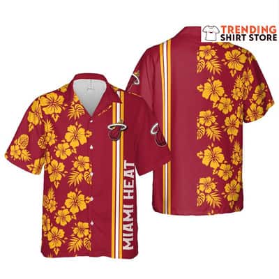 NBA Miami Heat Hawaiian Shirt Gift For Beach Lovers NBA Miami Heat Hawaiian Shirt Gift For Beach Lovers