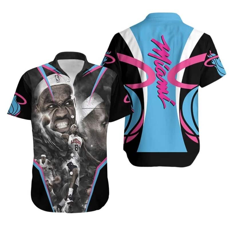 Lebron James 6 Miami Heat Hawaiian Shirt Gift For Basketball Players