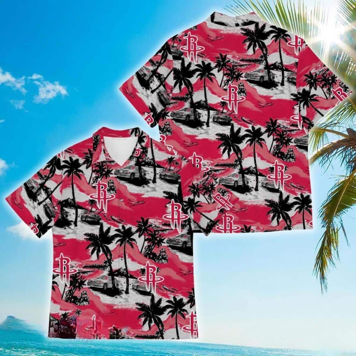 Houston Rockets Hawaiian Shirt Vintage Tropical Coconut Houston Rockets Hawaiian Shirt Vintage Tropical Coconut
