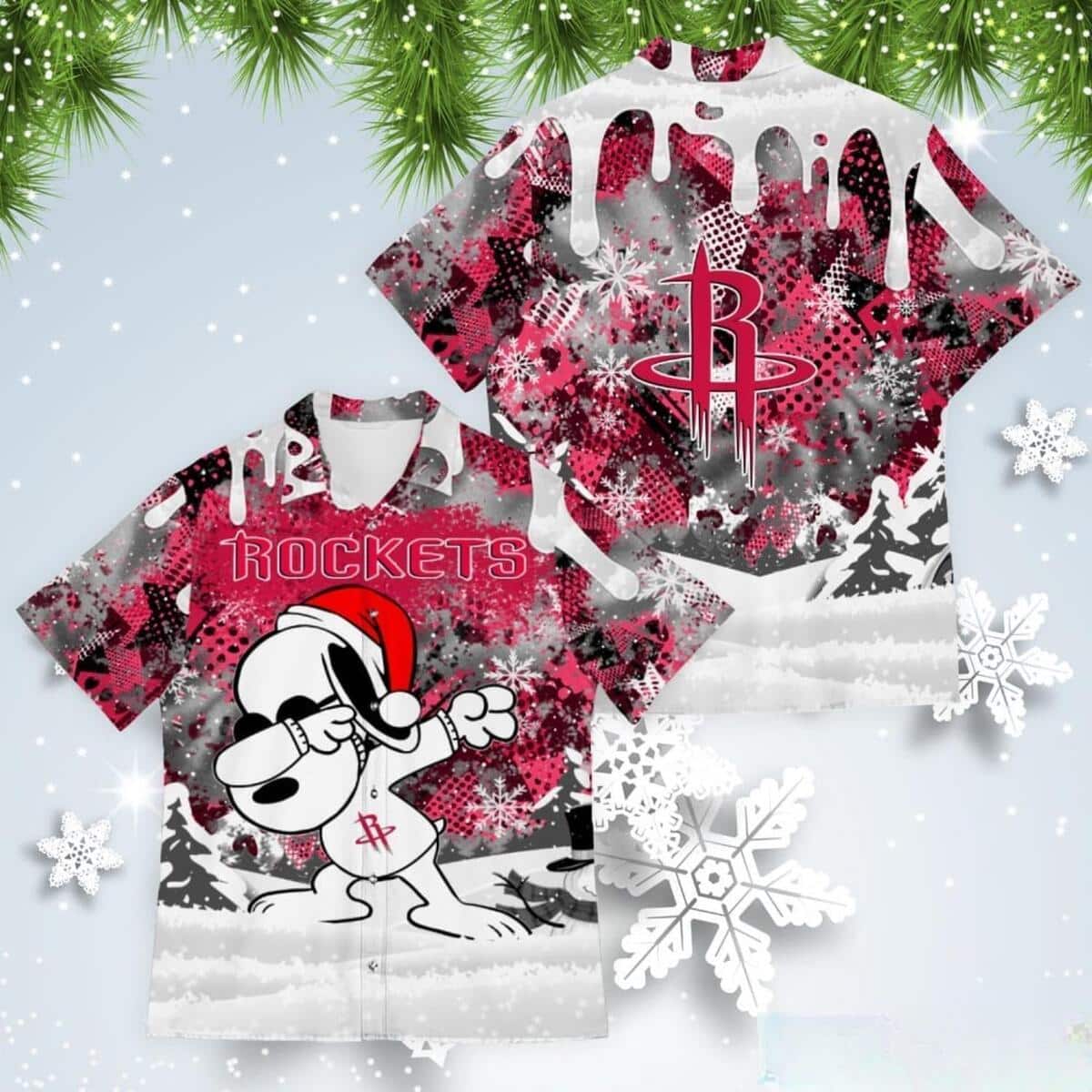 Funny Snoopy Houston Rockets Hawaiian Shirt Funny Snoopy Houston Rockets Hawaiian Shirt