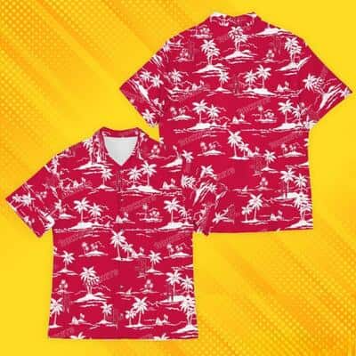 Houston Rockets Hawaiian Shirt Island Pattern Tree For Beach Lovers Houston Rockets Hawaiian Shirt Island Pattern Tree For Beach Lovers
