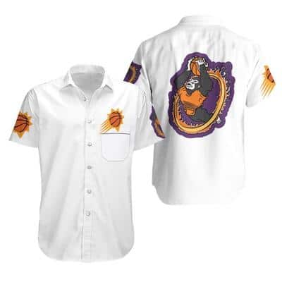 Phoenix Suns Hawaiian Shirt Mascot Logo Gift For Suns Fans Phoenix Suns Hawaiian Shirt Mascot Logo Gift For Suns Fans
