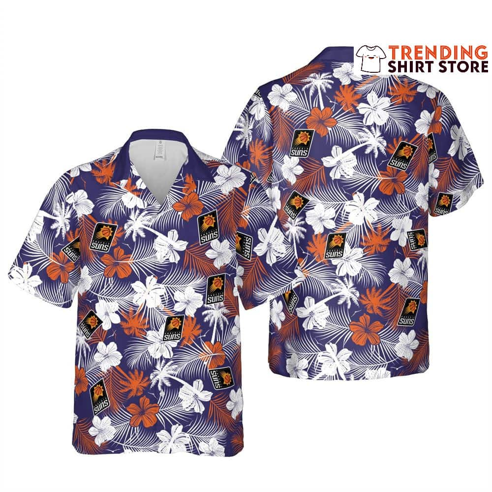 Phoenix Suns Hawaiian Shirt Hibiscus Flower Gift For Beach Lovers