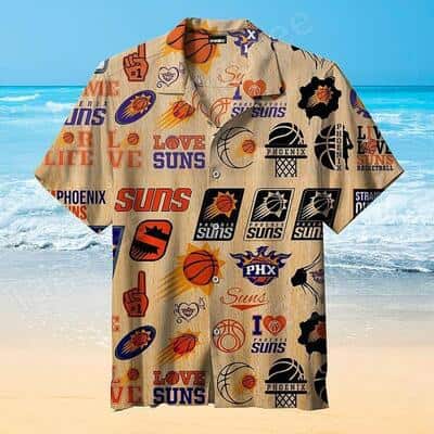 Vintage Phoenix Suns Hawaiian Shirt Beach Lovers Gift