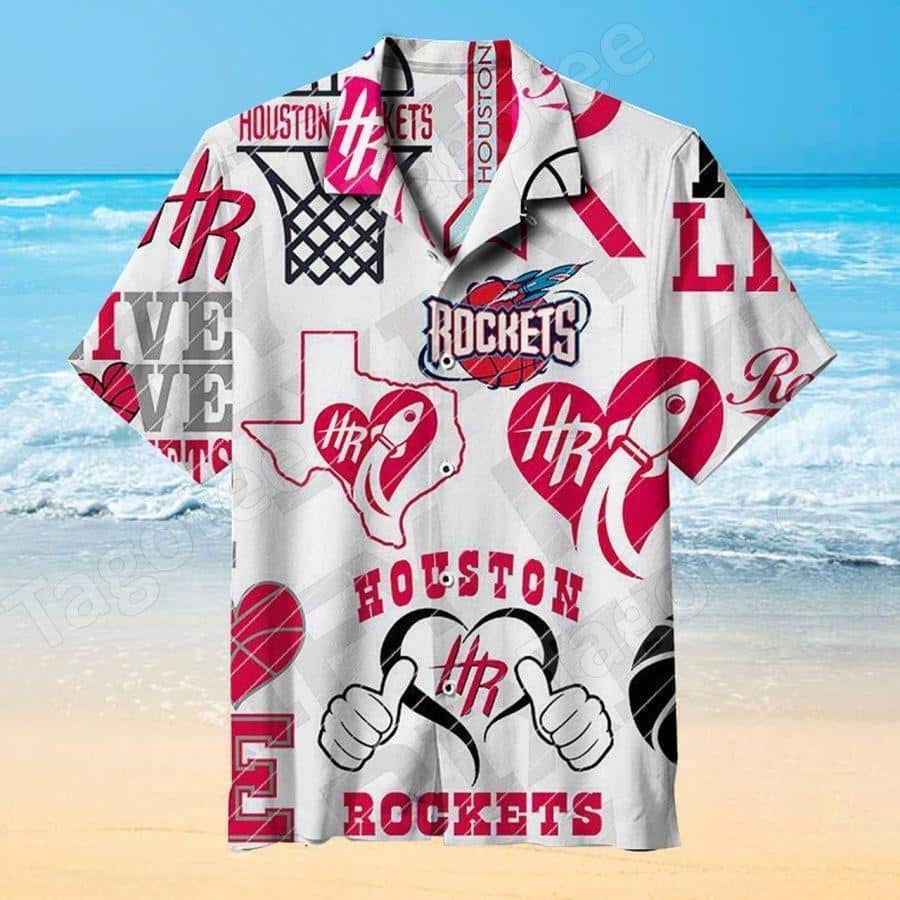 Houston Rockets Hawaiian Shirt Birthday Gift For Basketball Players Houston Rockets Hawaiian Shirt Birthday Gift For Basketball Players