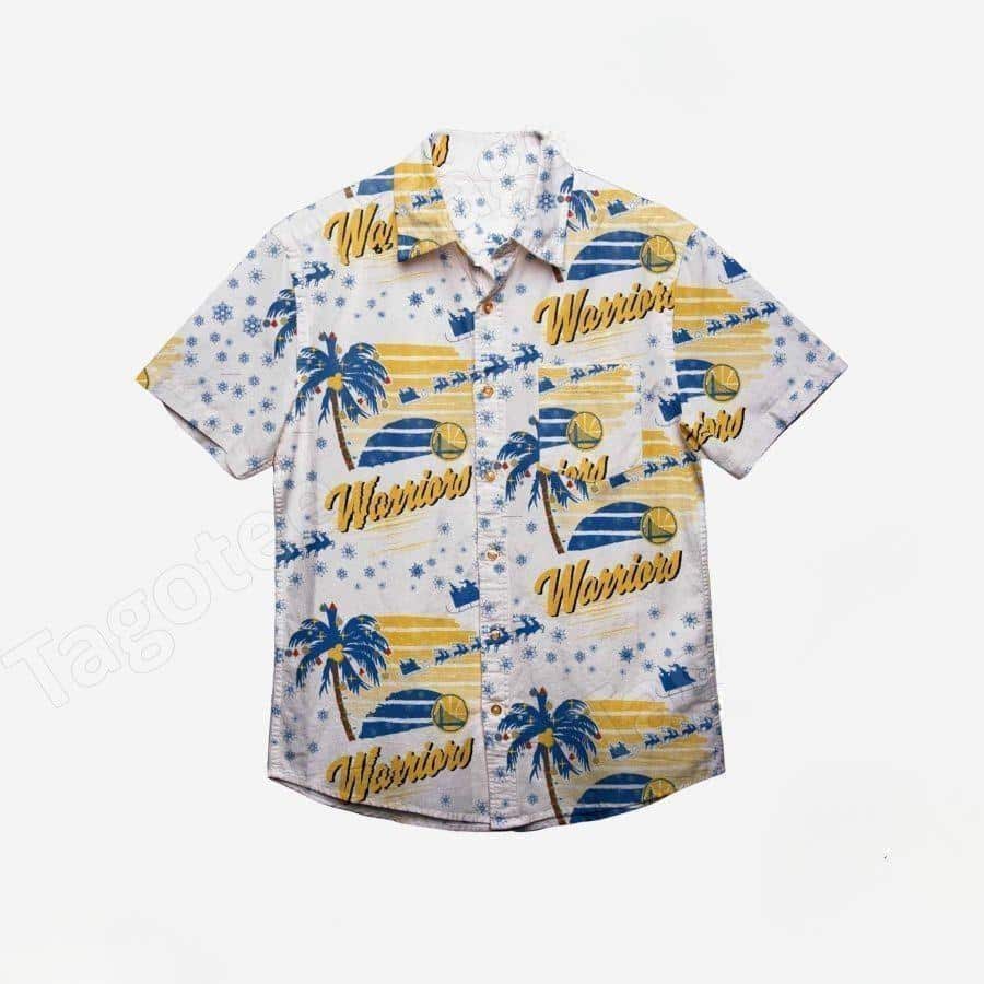 Golden State Warriors Hawaiian Shirt Winter Tropical Golden State Warriors Hawaiian Shirt Winter Tropical