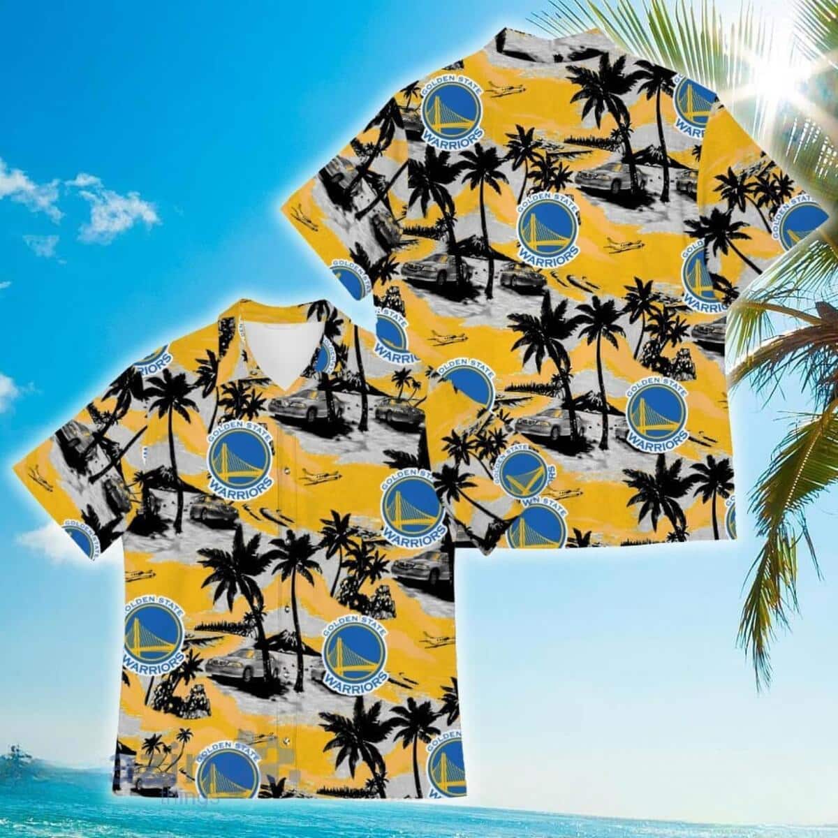 Vintage Golden State Warriors Hawaiian Shirt Tropical Coconut Vintage Golden State Warriors Hawaiian Shirt Tropical Coconut