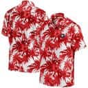 Georgia Bulldogs UGA Hawaiian Shirt Hibiscus Flower For Football Lovers Georgia Bulldogs UGA Hawaiian Shirt Hibiscus Flower For Football Lovers