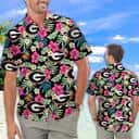 Georgia Bulldogs UGA Hawaiian Shirt Hibiscus For Football Fans Georgia Bulldogs UGA Hawaiian Shirt Hibiscus For Football Fans