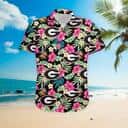 Georgia Bulldogs UGA Hawaiian Shirt Hibiscus For Football Fans Georgia Bulldogs UGA Hawaiian Shirt Hibiscus For Football Fans