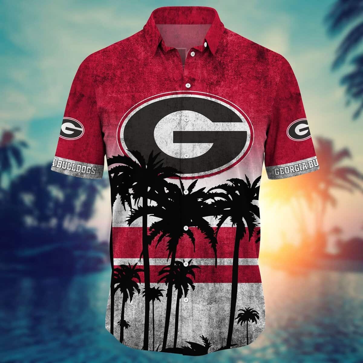 Vintage Georgia Bulldogs UGA Hawaiian Shirt Valentine's Gift For Football Lovers Vintage Georgia Bulldogs UGA Hawaiian Shirt Valentine's Gift For Football Lovers