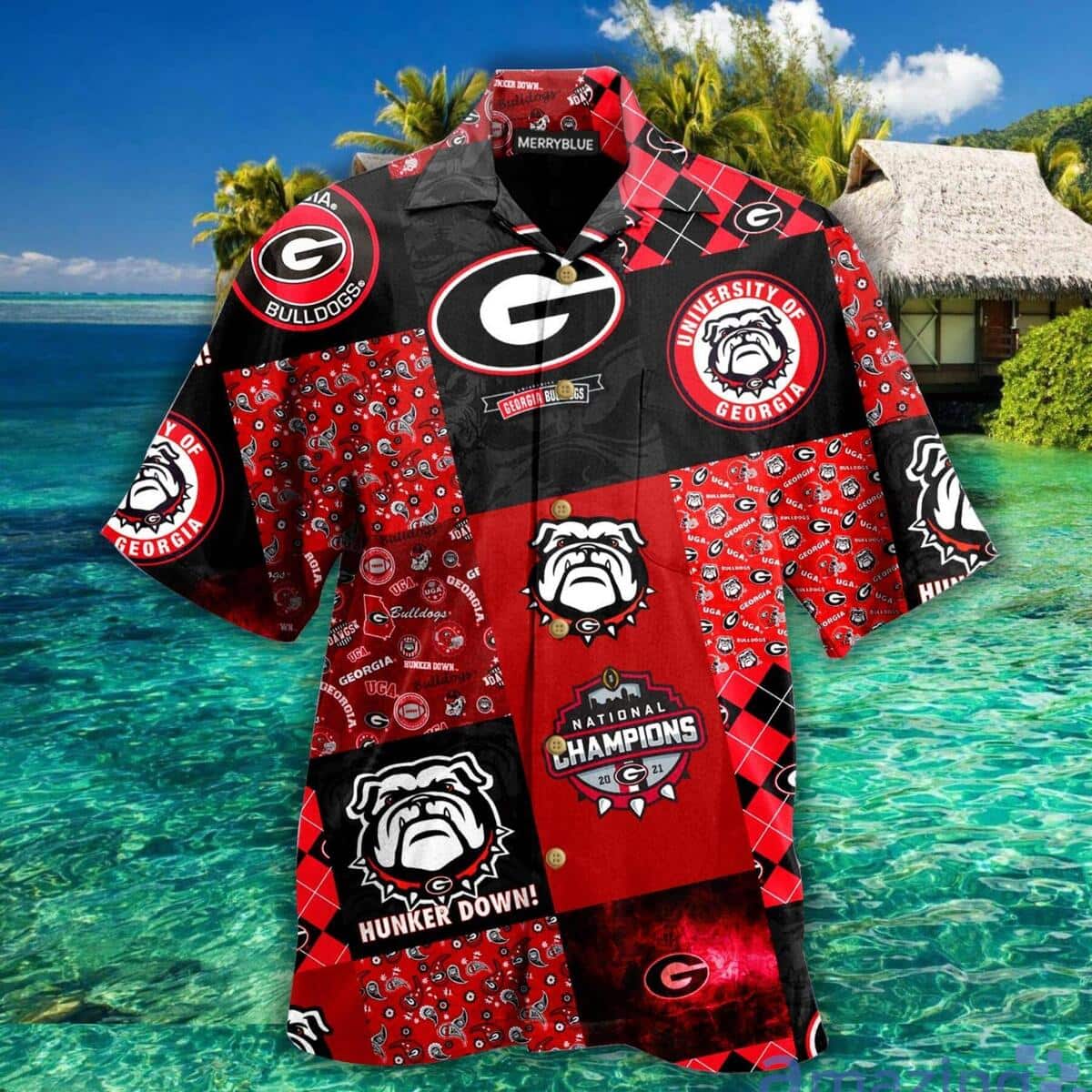 Georgia Bulldogs UGA Hawaiian Shirt Unique Gift For Football Lovers Georgia Bulldogs UGA Hawaiian Shirt Unique Gift For Football Lovers