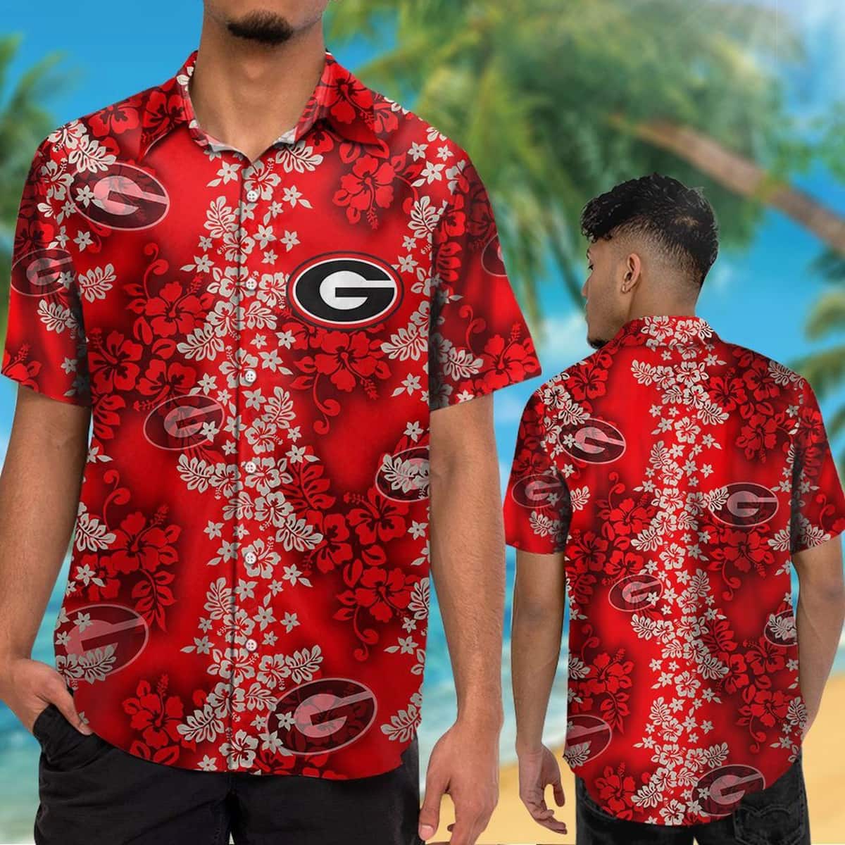 Georgia Bulldogs UGA Hawaiian Shirt For Beach Lovers Georgia Bulldogs UGA Hawaiian Shirt For Beach Lovers