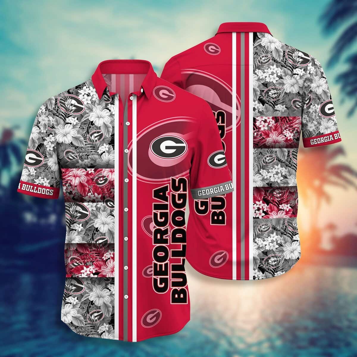 Georgia Bulldogs UGA Hawaiian Shirt Birthday Gift For Beach Lovers Georgia Bulldogs UGA Hawaiian Shirt Birthday Gift For Beach Lovers