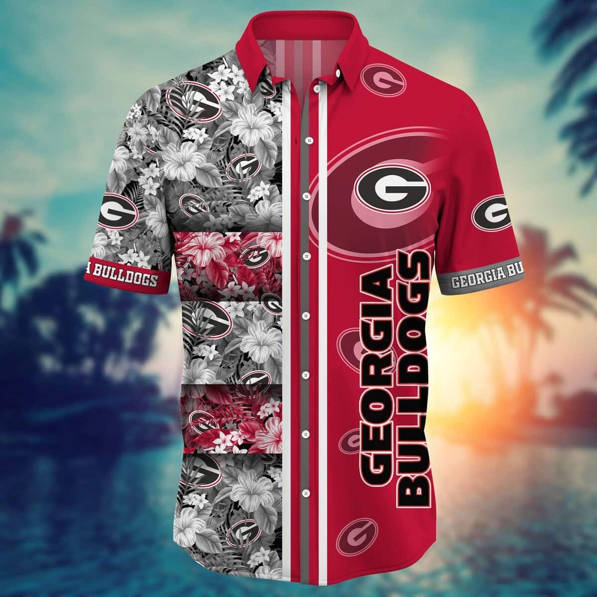 Georgia Bulldogs UGA Hawaiian Shirt Birthday Gift For Beach Lovers Georgia Bulldogs UGA Hawaiian Shirt Birthday Gift For Beach Lovers