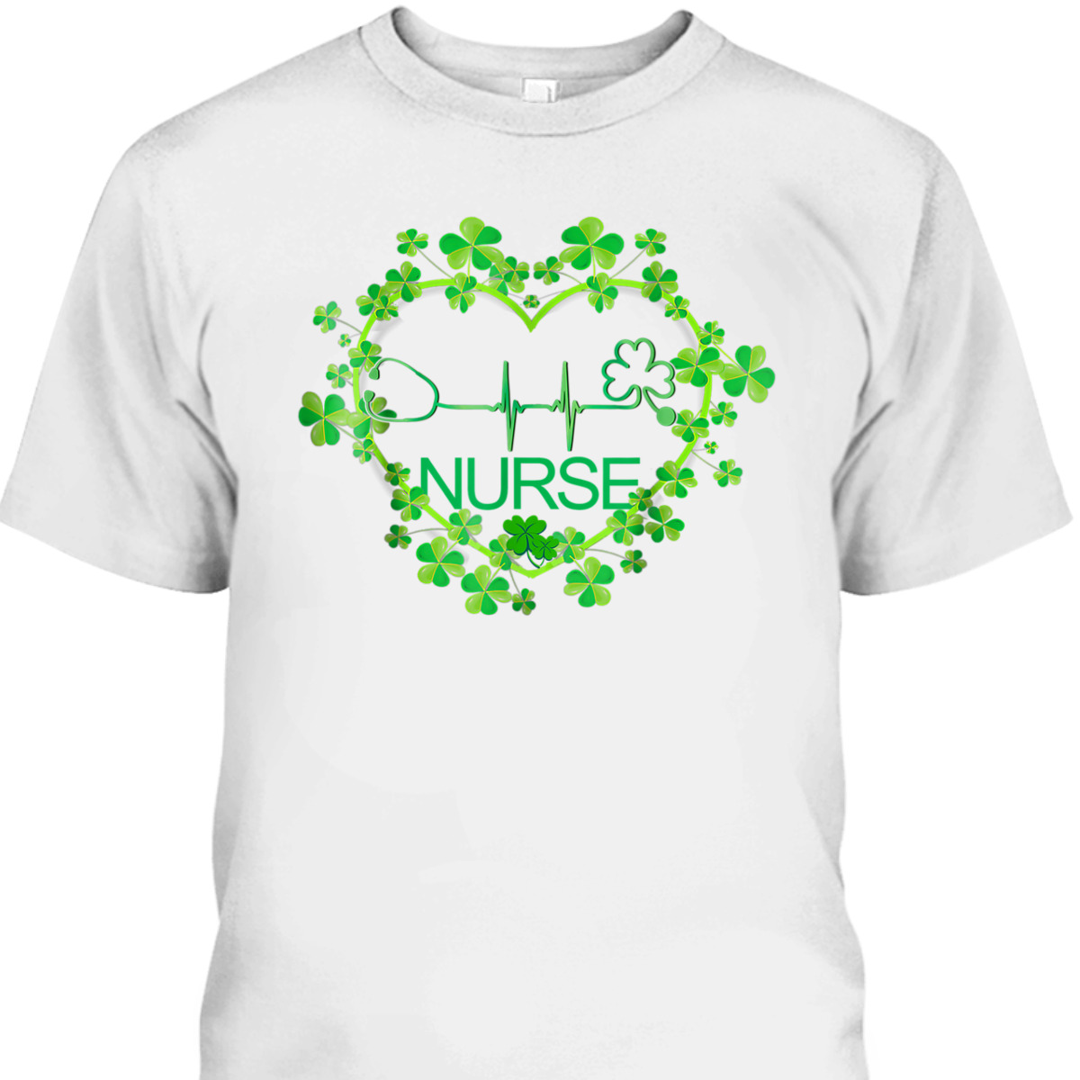 Heart Shamrock Nurse St Patrick's Day T-Shirt Heart Shamrock Nurse St Patrick's Day T-Shirt