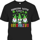 St Patrick's Day T-Shirt Hanging With My Gnomies